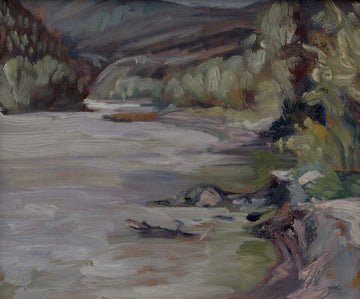 Yukon Slough SOLD - Halin de Repentigny - painting