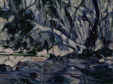 Blue Creek - Halin de Repentigny - painting