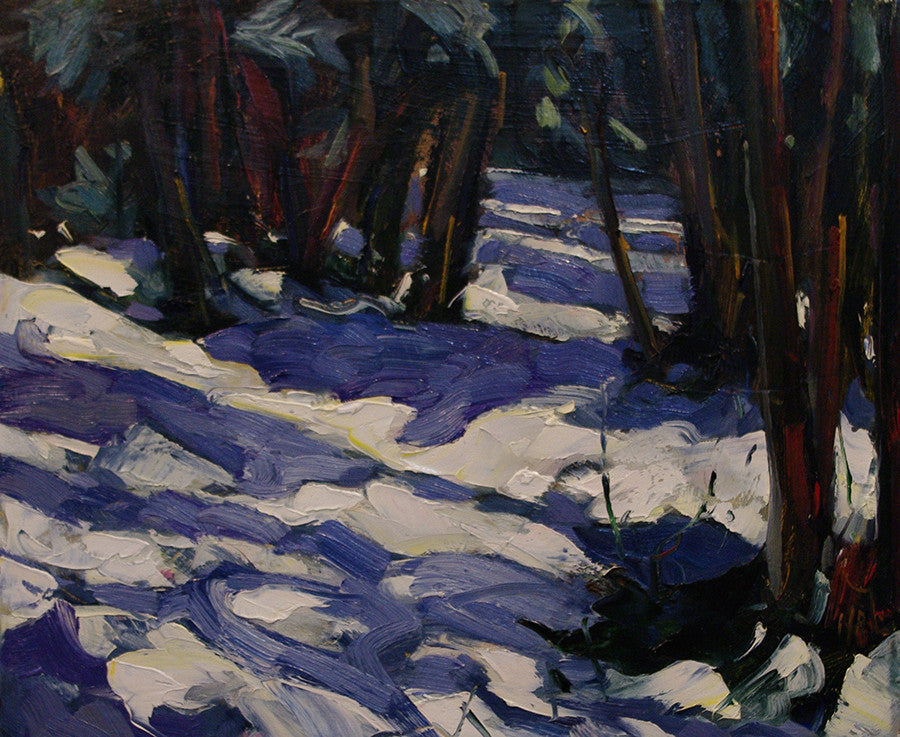 Blue Snow - Sold - Halin de Repentigny - painting