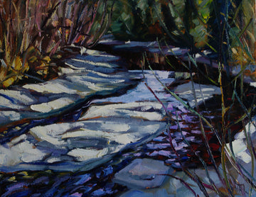 Break Up Klondike River - Halin de Repentigny - painting