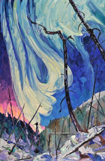 Dropping Light Picker Pole SOLD - Halin de Repentigny - painting