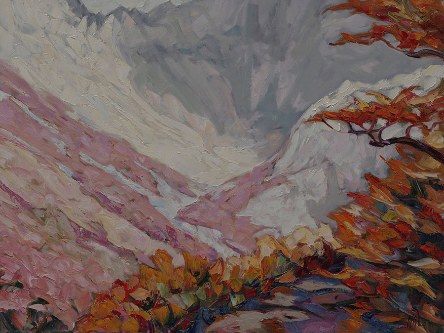 Flaming Trail - Halin de Repentigny - painting