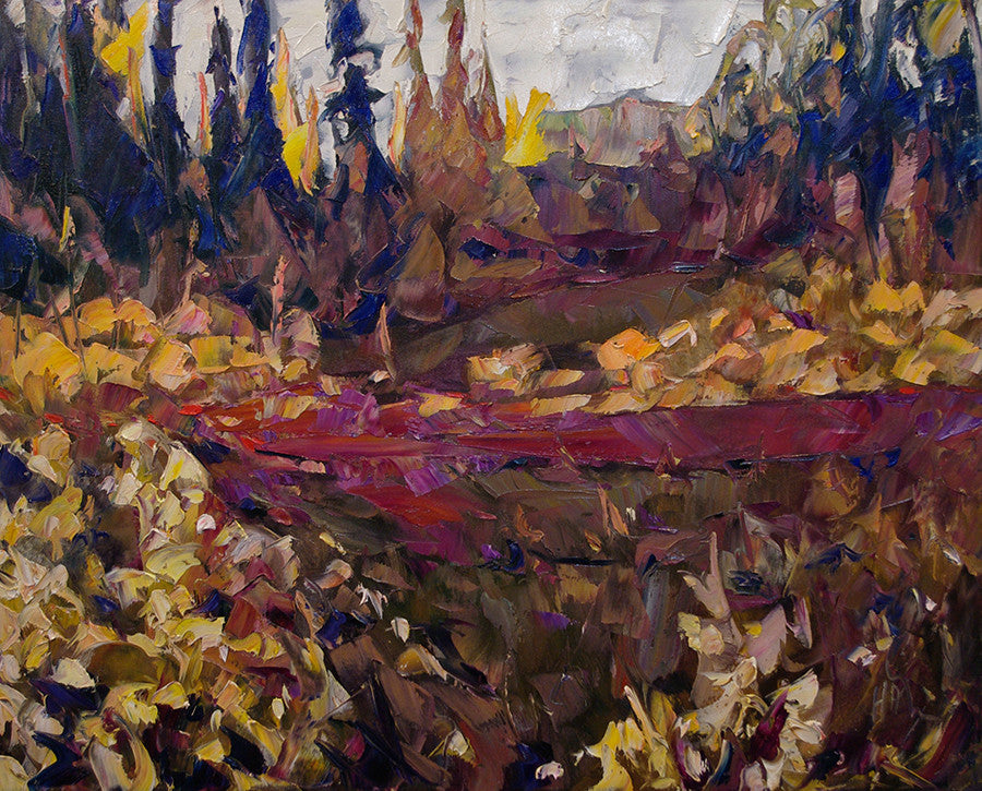 Flat Creek - Halin de Repentigny - painting