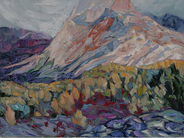 Hill on the Dempster SOLD - Halin de Repentigny - painting