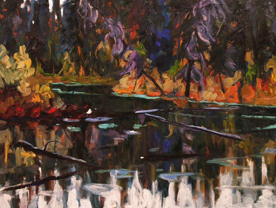 Purple Spruce SOLD - Halin de Repentigny - painting