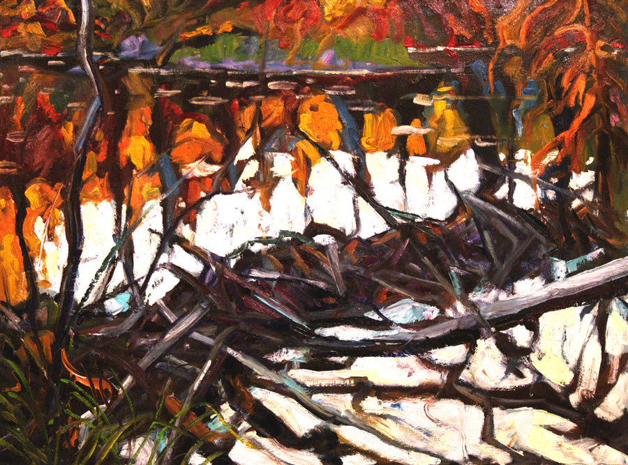 Beaver Dam Ray Creek - Halin de Repentigny - painting