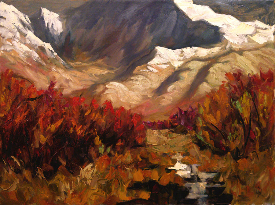 Moose Country SOLD - Halin de Repentigny - painting