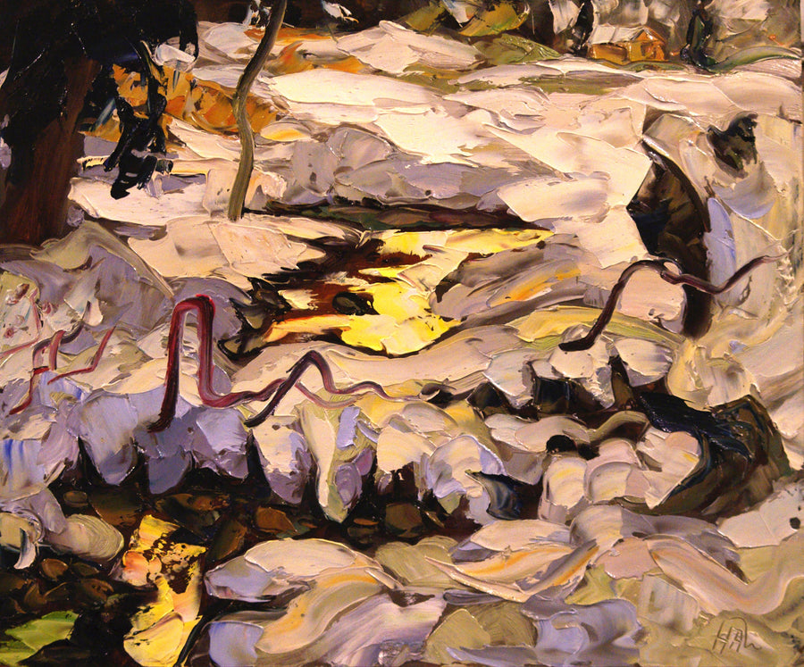 Reflection Hot Spring - Halin de Repentigny - painting