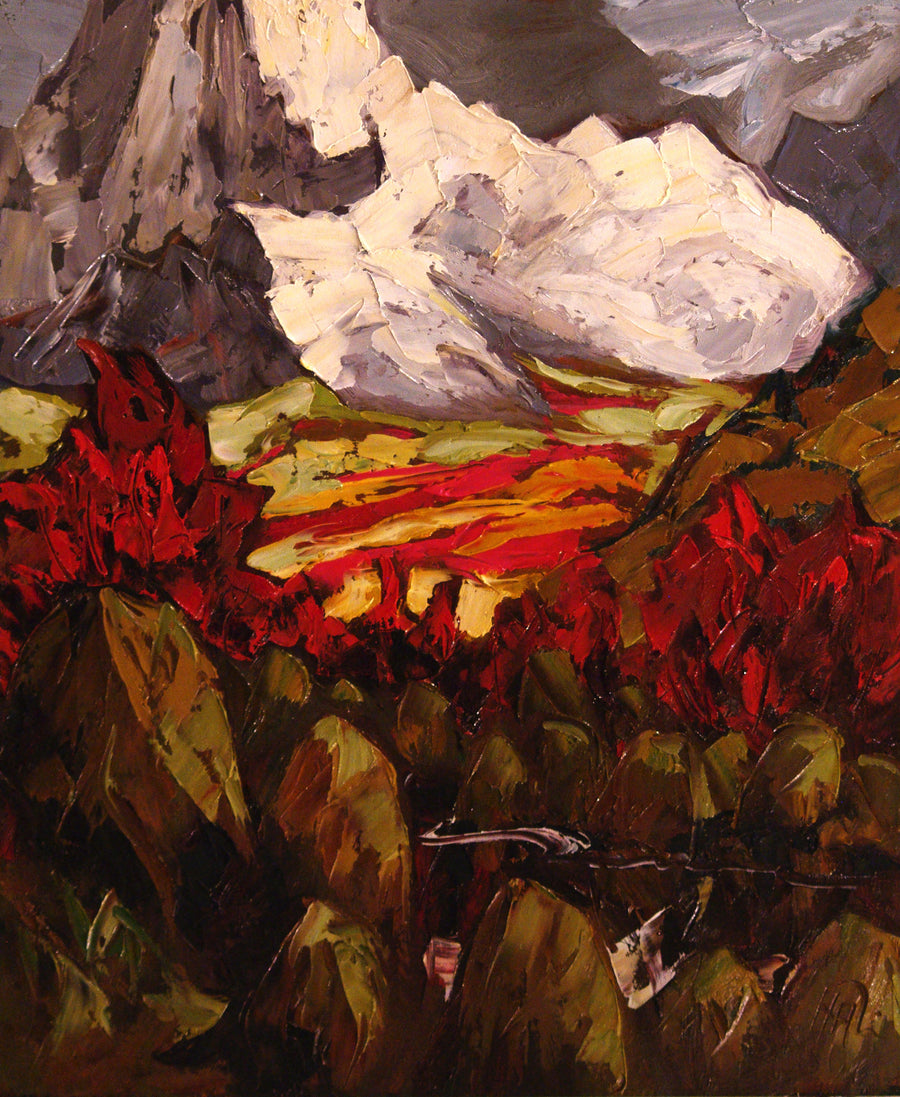 Red Buck Brush SOLD - Halin de Repentigny - painting