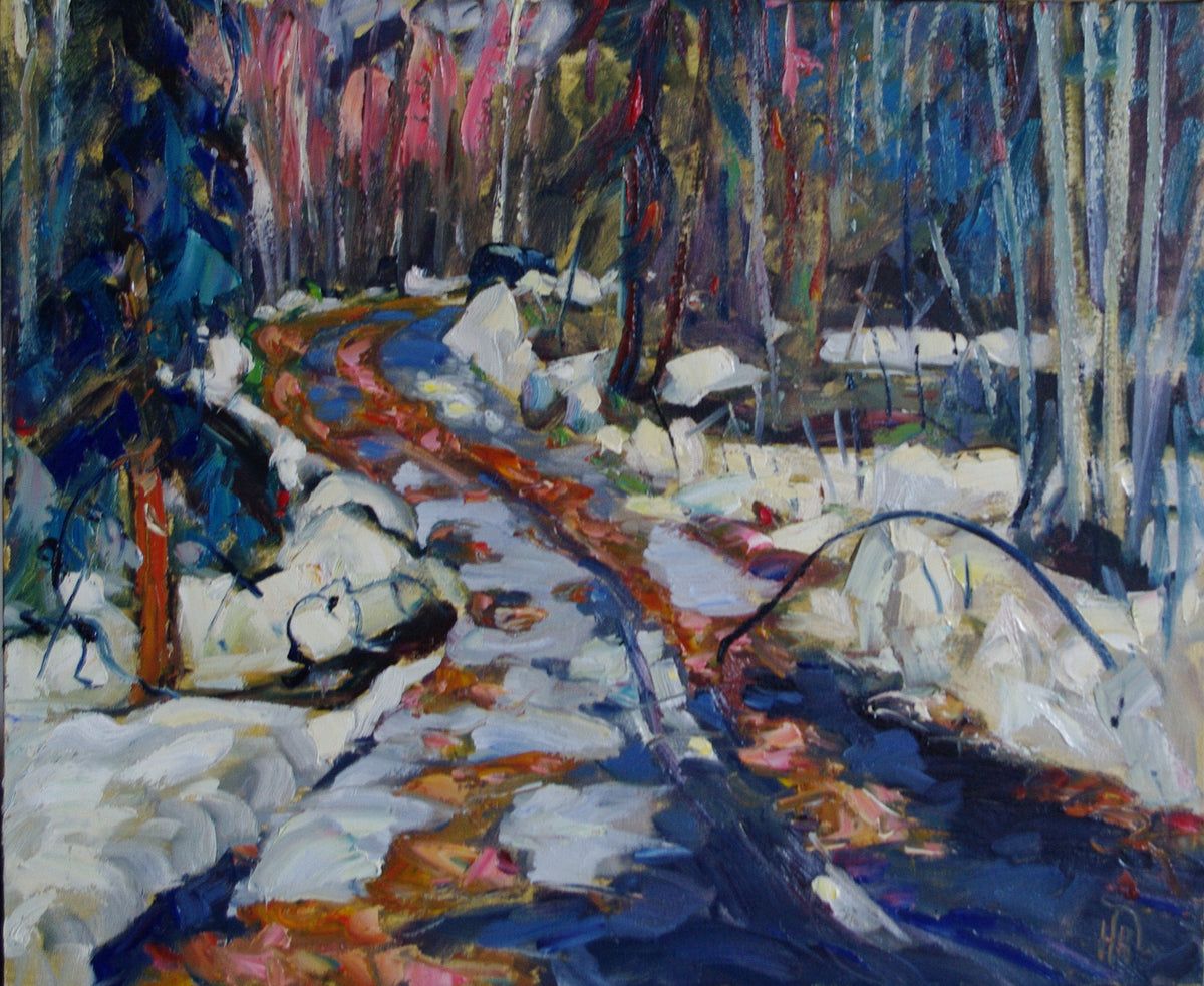 Left of Hunker - Halin de Repentigny - painting
