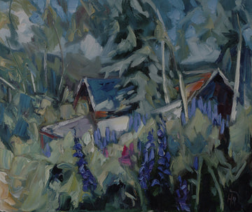Lupine in Dawson - SOLD - Halin de Repentigny - painting