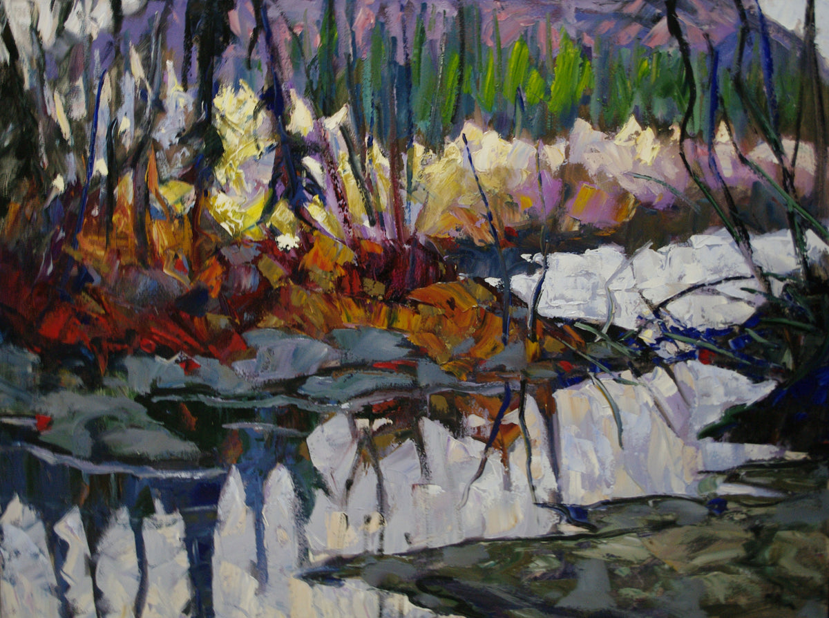 October Slough - Halin de Repentigny - painting
