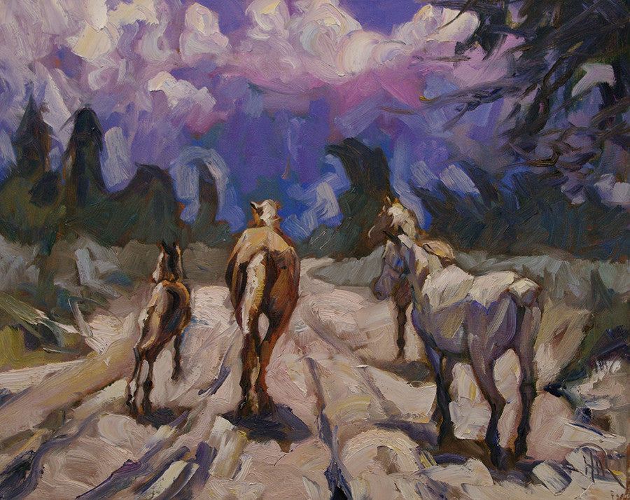 Storm Runners - Halin de Repentigny - painting