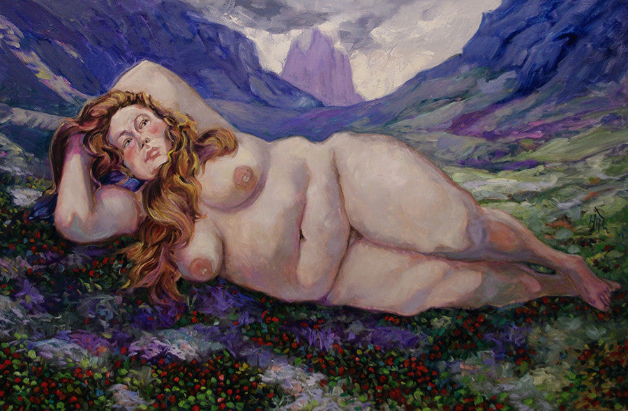 The Cranberry Queen SOLD - Halin de Repentigny - painting