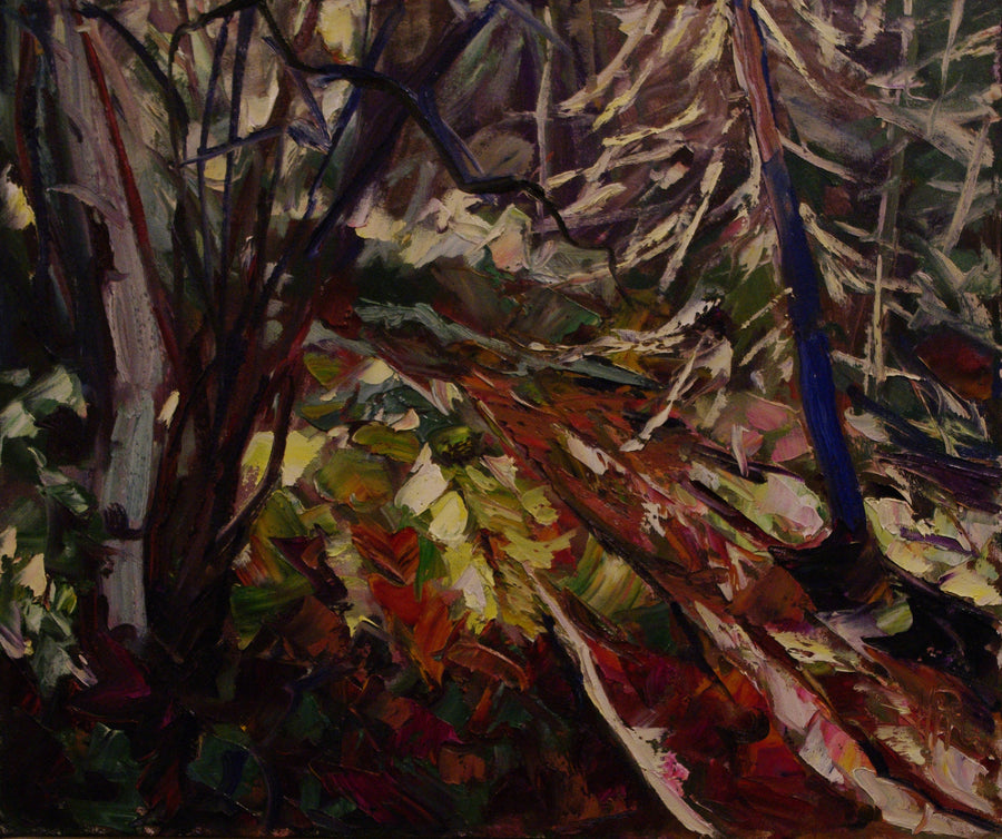 Under Spruce - Halin de Repentigny - painting