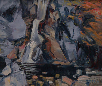 Water Fall SOLD - Halin de Repentigny - painting
